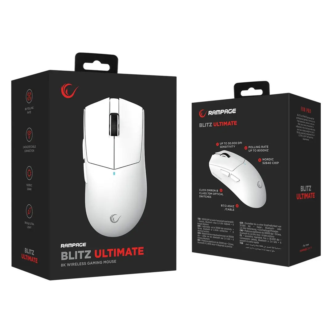RAMPAGE BLITZ ULTIMATE bezvadu pele BLITZ-WHITE Photo 3