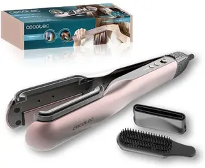 Hair dryer CECOTEC AirLisse 2in1 ForceDry Black — compact lightweight 2‑in‑1 hair styler