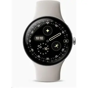 Viedpulkstenis Google Pixel Watch 4 45 mm alumīnijs sudraba — GPS, korpuss 45 mm