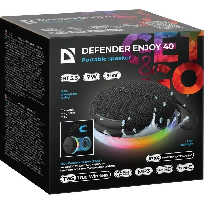DEFENDER ENJOY 40 Bluetooth skaļrunis — 7 W Photo 5