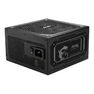 Блок питания MSI MAG A1000GL PCIE5 II 1000 Вт 80 PLUS Gold, ATX 3.1, полностью модульный, 12 SATA, 4 PCIe (6+2), 24-pin, 135 мм вент.