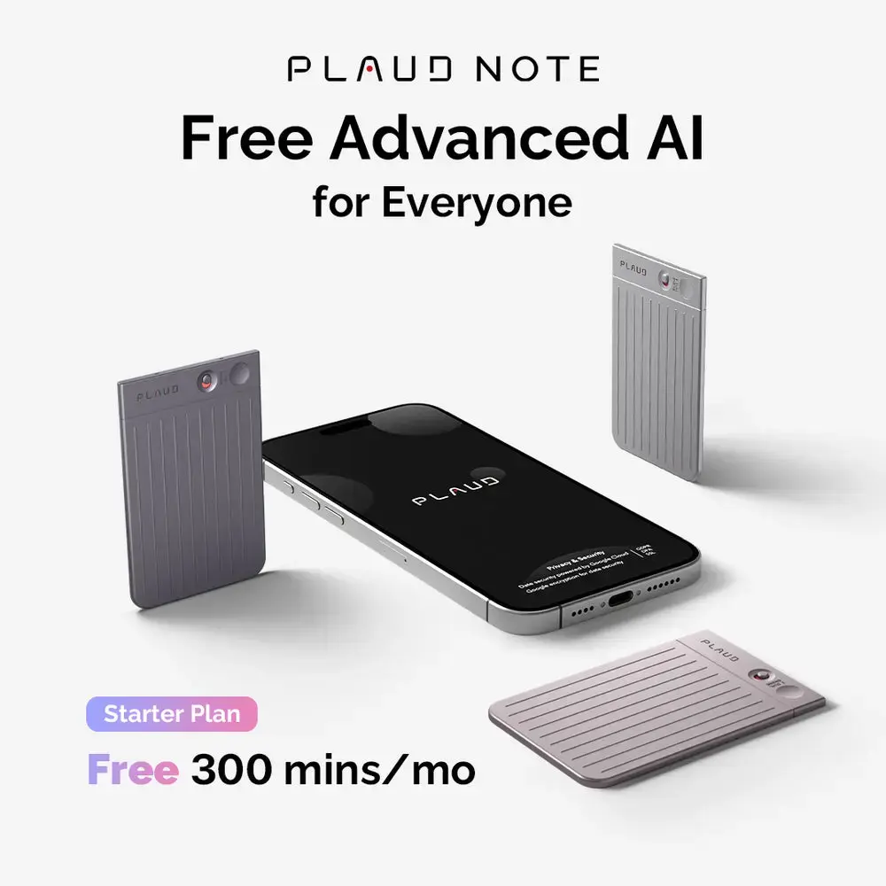 Цифровой диктофон PLAUD NOTE Black Photo 2