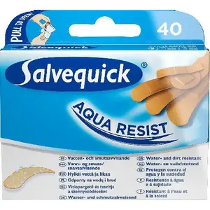 Plāksteri Salvequick Aqua Resist ūdensizturīgi 40 gab.