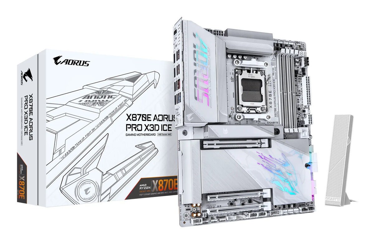 Mātesplate GIGABYTE X870E AORUS PRO X3D