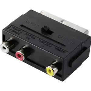 SCART adapter SpeaKa Professional SP-13442696 — 3× 3.5mm (klinke) to 1× SCART