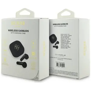 Headphones Guess TWS 4G Metal Logo black