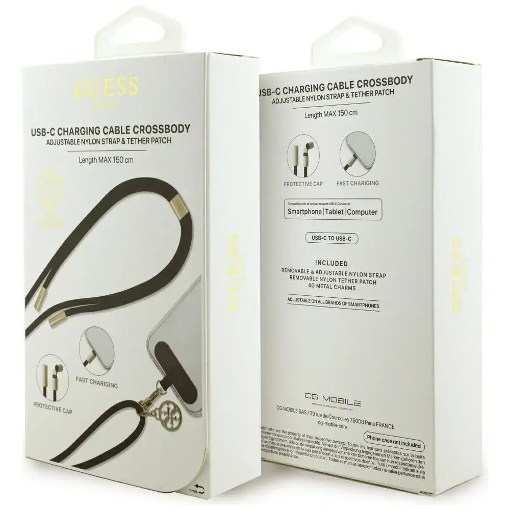 GUESS CBDY 4G Charm USB-C — USB-C 150 см Photo 4