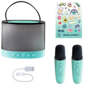 Portatīva mini karaoke stacija Canal Toys INF044 ar Bluetooth, bateriju darbināms portatīvs mikrofons-skanduļierīce