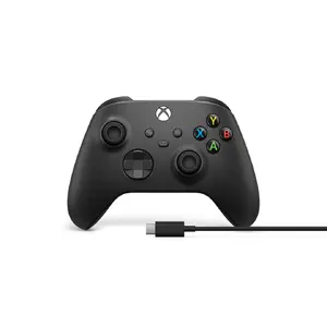 Геймпад Microsoft EP2-29944 чёрный — Bluetooth/USB, кабель USB-C, питание от AA, 2 аналоговых стика, крестовина, разъём для гарнитуры