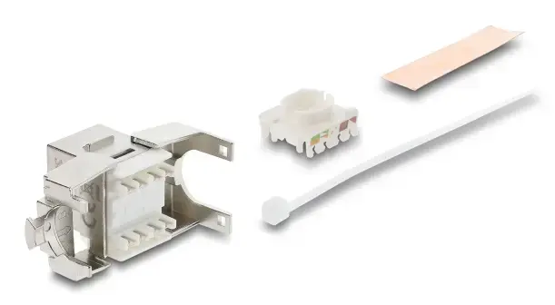 DELOCK keystone RJ45 uz LSA Cat.6A ekranēts Photo 3