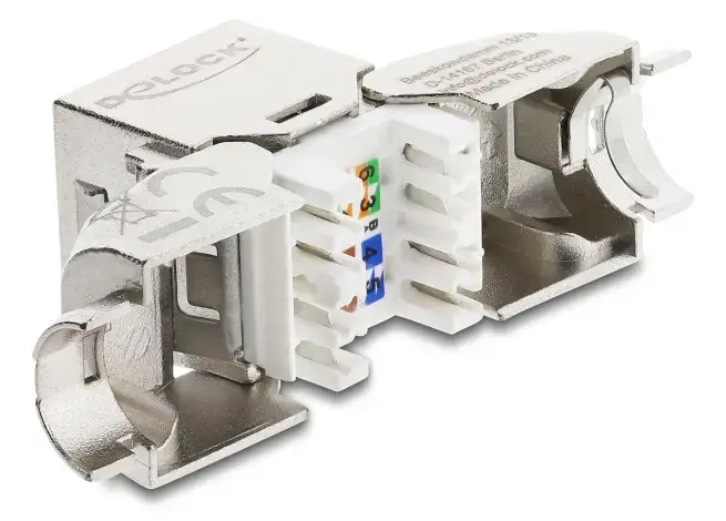 DeLOCK Keystone Module RJ45 to LSA Cat.6A 90° shielded Photo 2