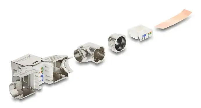 DeLOCK Keystone Module RJ45 to LSA Cat.6A 90° shielded Photo 3