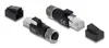 DELOCK M12 D-kodēts 4‑pin uz RJ45 adapteris Photo 2