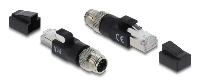 DELOCK M12 X-coded 8‑контактный → RJ45 адаптер Photo 2