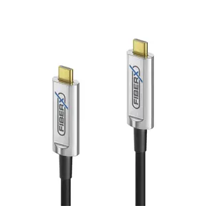 USB Cable FiberX FX-I600-007 USB 3.2 Gen 1 7m USB C Black Silver