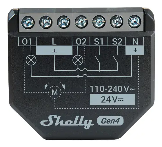 Shelly 2PM Gen4 Blind and Shutter Actuator - 2 Channels Photo 4