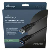 MediaRange MRCS241 USB A–A kabelis USB 3.2 Gen 1 5 m Photo 2