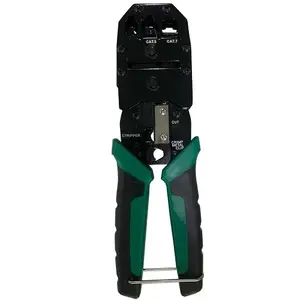 Crimping tool HiSmart TV993352 for RJ45 CAT5/CAT6/CAT7/CAT8 with integrated stripper and cutter