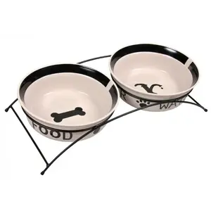Миска для собак/кошек TRIXIE 24643 Керамика Бежевый Черный 25 см
