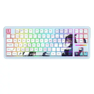 Klaviatūra REDRAGON K728AK-RGB-PRO USB RF Wireless Bluetooth Mehāniskā