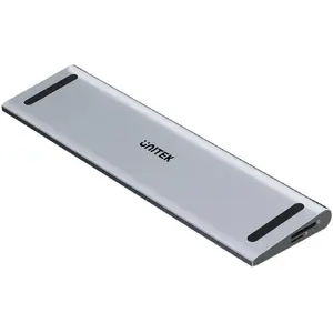 KVM switch Unitek D1106AGY01 USB-C Triple 4K docking station with KVM, 3x USB-A, 5x USB-C, HDMI×2, DP×1, RJ-45, SD reader, 3840×2160@60Hz, aluminium