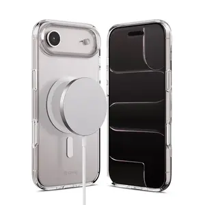 Protective MagSafe case Crong for iPhone Air transparent