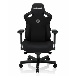 Biroja krēsls Anda Seat AD12YDC-L-01-B-CF Mīksts sēdeklis Melns