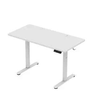 Игровой стол huzaro Hero 8.1 — белый электрический стол с регулировкой высоты 120×60 см, 720–1180 мм, 50 кг, кабель-менеджмент