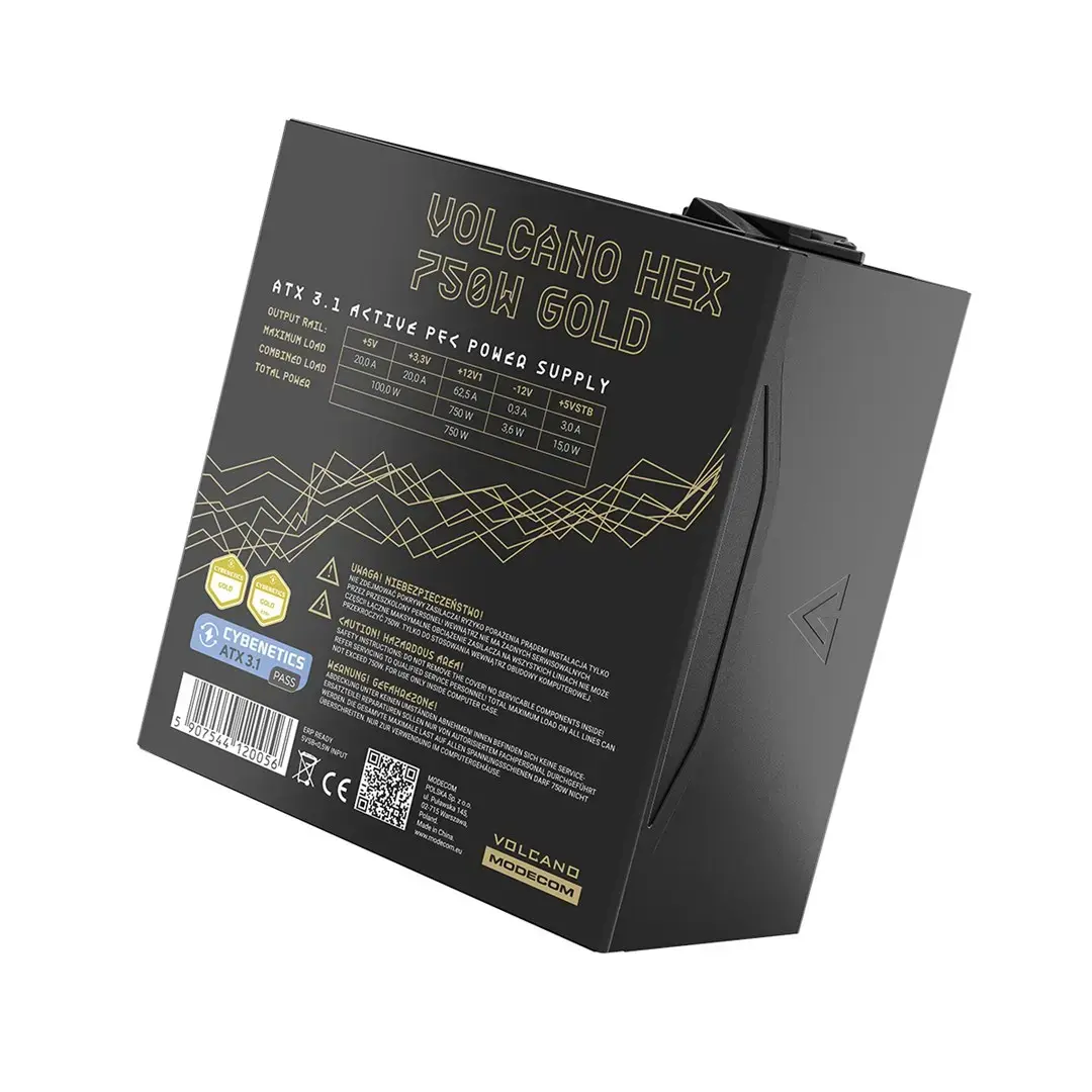 MODECOM VOLCANO HEX GOLD 750W блок питания Photo 2