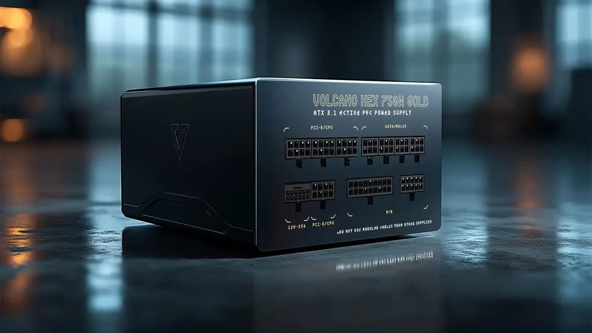 MODECOM VOLCANO HEX GOLD 750W блок питания Photo 8