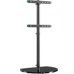 Floor TV stand ONKRON TS5060-B for 30–60" screens, black, adjustable height and tilt