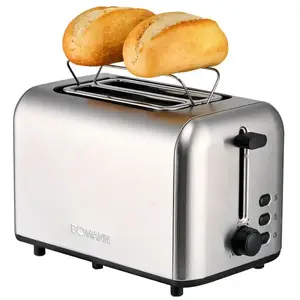 Toaster Bomann TA 6080 CB 2-slice, 750 W, stainless steel, 32 mm wide slots