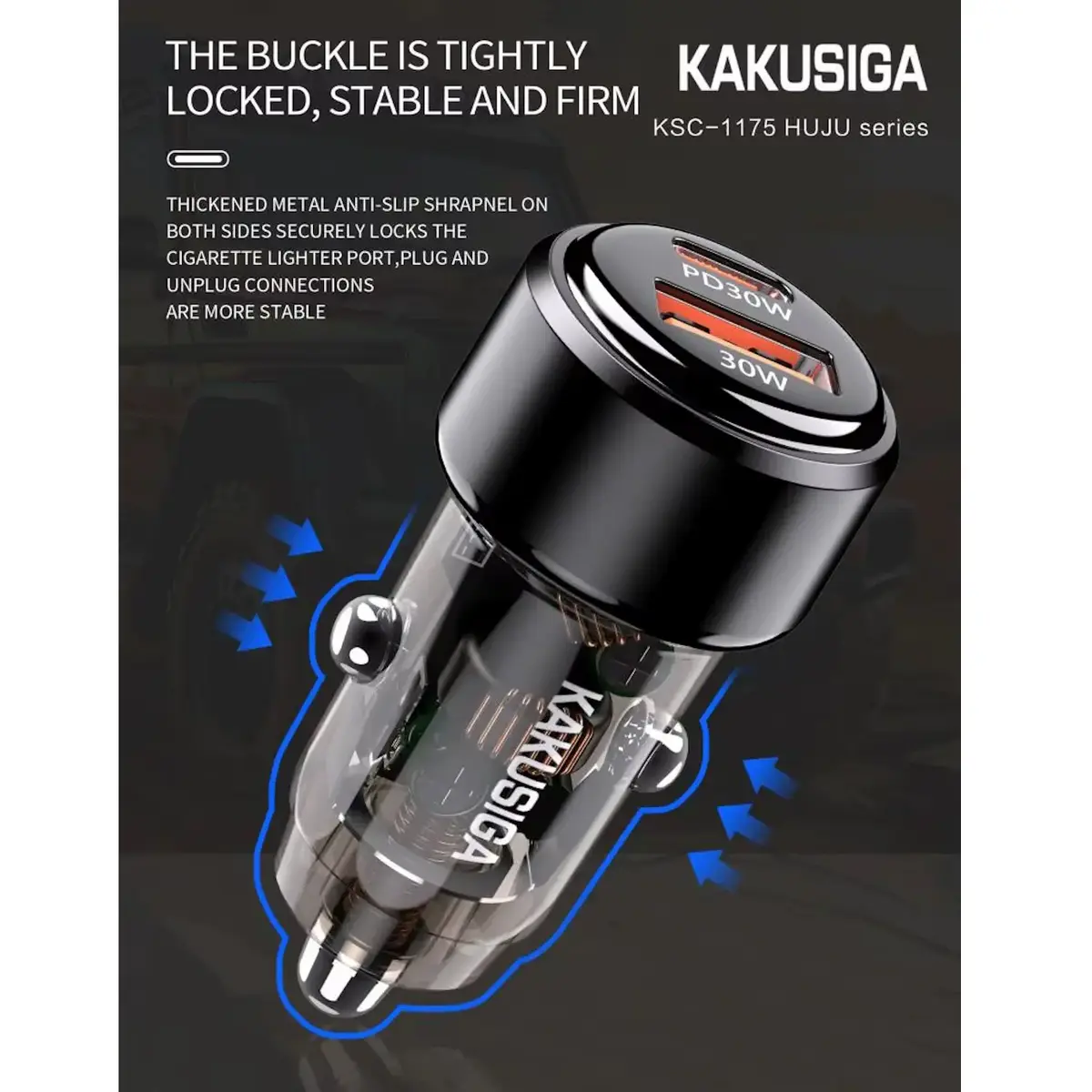 Автомобильное зарядное iKaku KSC-1175 60W Photo 2