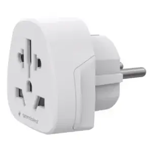 Travel plug adapter GEMBIRD A-AC-EUMINTF — World to EU, 15A
