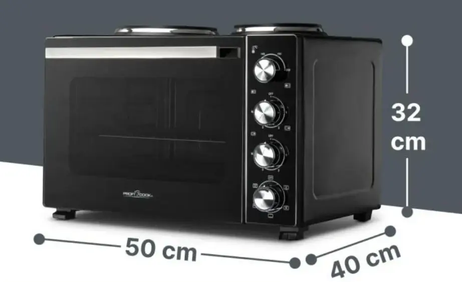 ProfiCook PCKK1302 мини-печь с 2 конфорками Photo 2