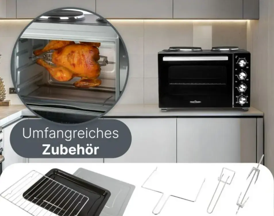 ProfiCook PCKK1302 мини-печь с 2 конфорками Photo 8
