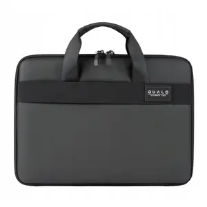 Klēpjdatora soma QUALO QPL-SU-01 13,3" klēpjdatoriem, melna, piedurkņu tipa