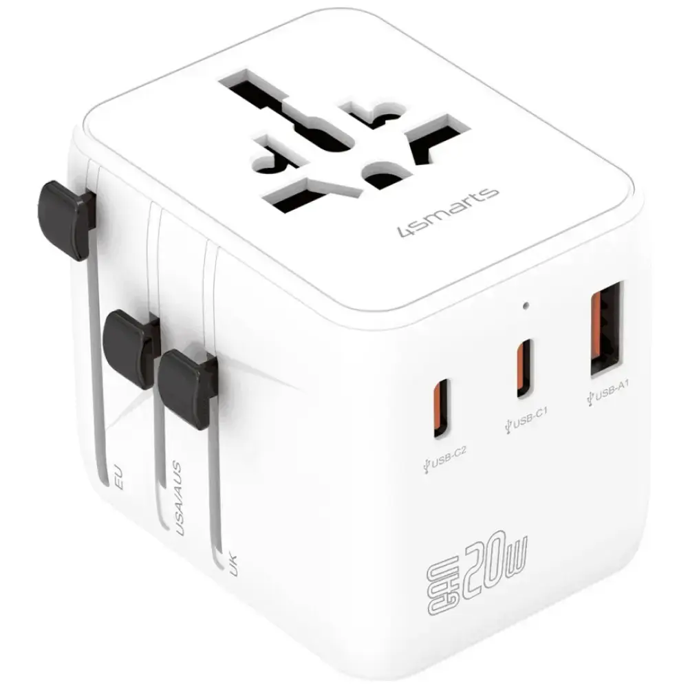 Ceļojumu adapteris 4smarts Nomad 20W 2C+1A Photo 9