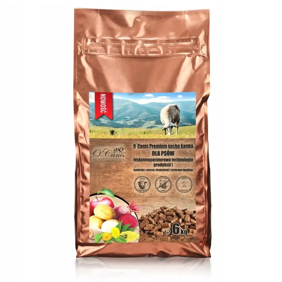 O`canis Premium Sausā suņu barība Jērs