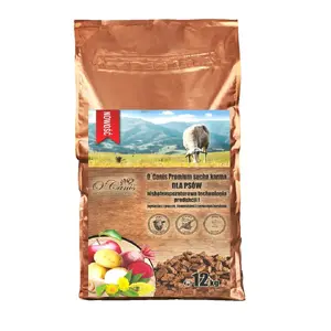 Сухой корм для собак o'canis Premium — ягнёнок с просом, картофелем и свёклой, 12 кг, белок 26%, жир 9.5%
