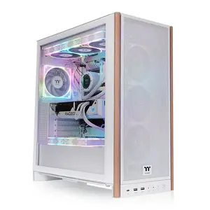 Thermaltake S370 WS Snow Mid Tower PC Case with Tempered Glass