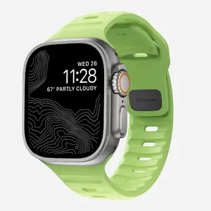Band Nomad Sport Band Light Green Rubber — width 21.5 mm, wrist 160–195 mm
