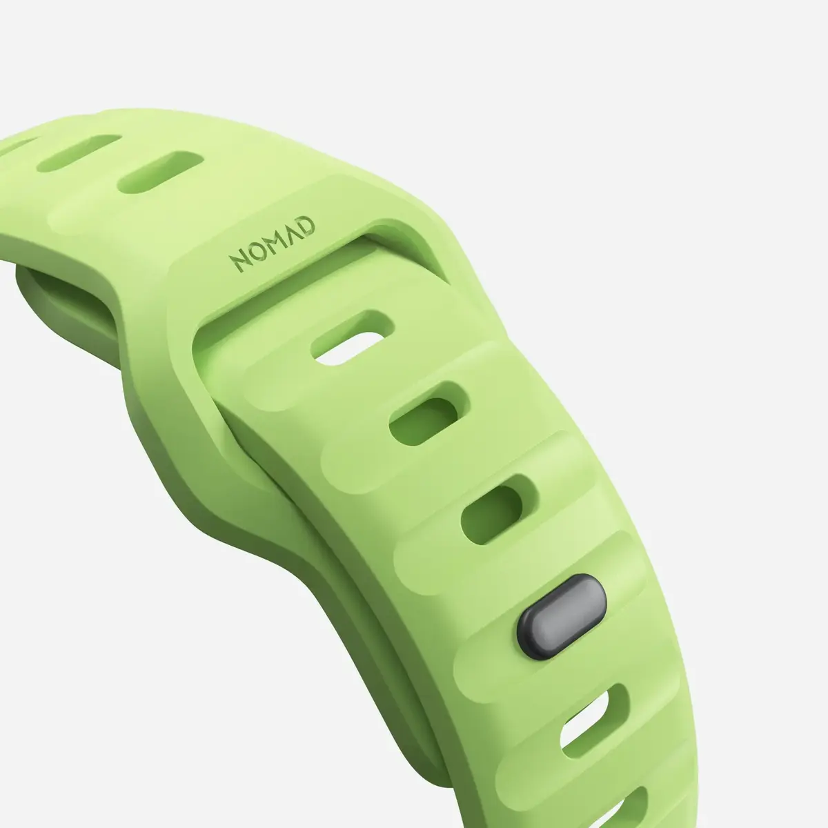 Nomad Sport Band Light Green Rubber — 21.5 mm Photo 5