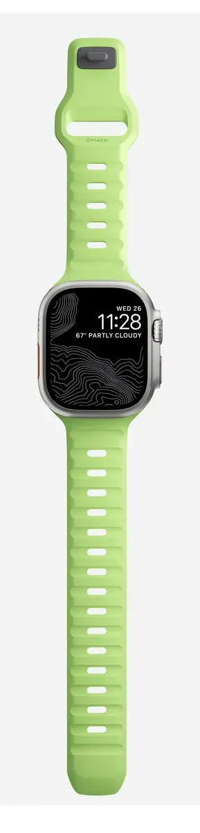 Nomad Sport Band Light Green Rubber — 21.5 mm Photo 8