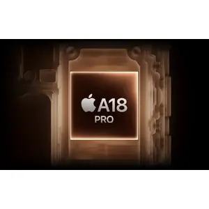 A18 Pro chip. The brains behind Apple Intelligence.