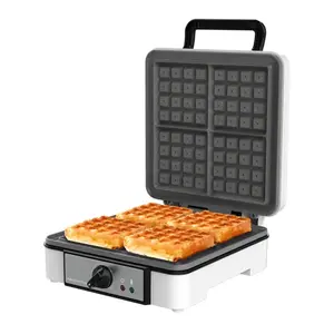 Cecotec 08017 Waffle Iron 4 Waffles 1200 W Stainless Steel White
