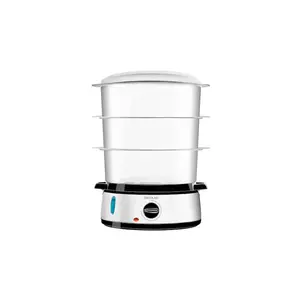 Cecotec Vapovita 3000 Inox steam cooker Freestanding 800 W Black Stainless steel Transparent