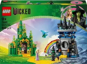 LEGO building set Wicked 75689 — Emerald City and Kiamo Ko Castle playset