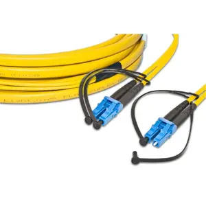 Lightwin LDP-09 LC-LC 2.0 FD Fibre Optic Cable 2 m Yellow OS2 Full Duplex