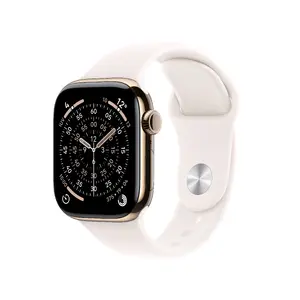 Apple Watch Series 11 GPS + Cellular 46mm Корпус из золота титана с легким розовым спортивным ремешком M/L